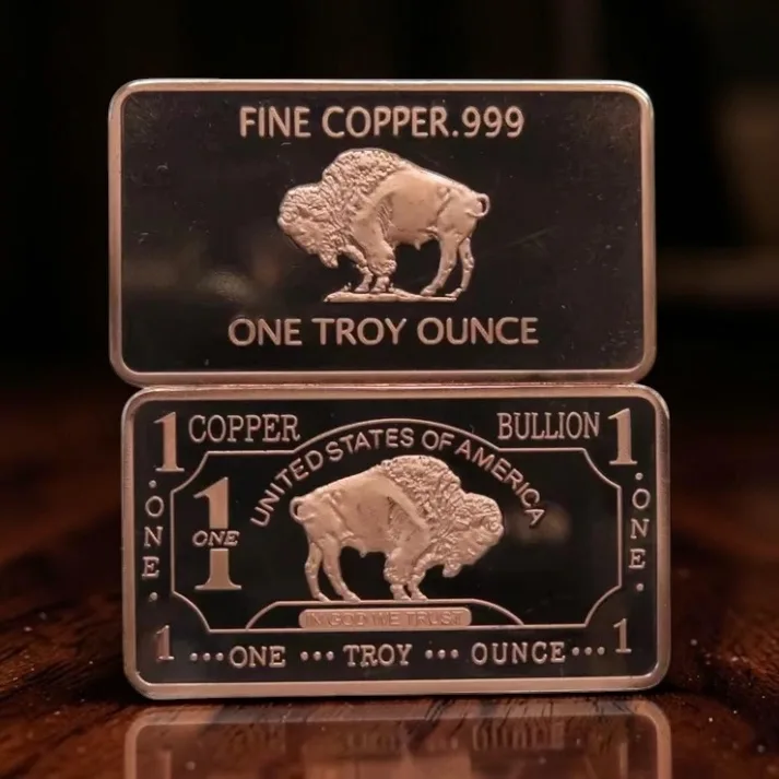 United States 1 Troy Ounce 999 Fine Bronze Bullion Bar Ultra Unique and Rare