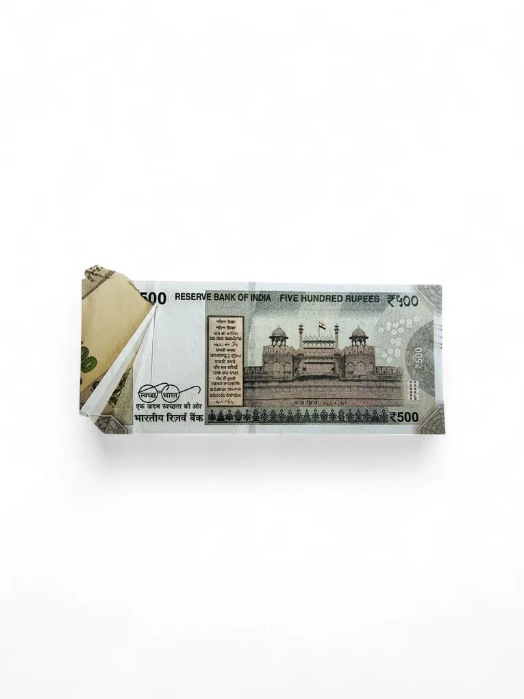 Rs 500 India Banknote Extra Butterfly Flap Error Unique and Rare