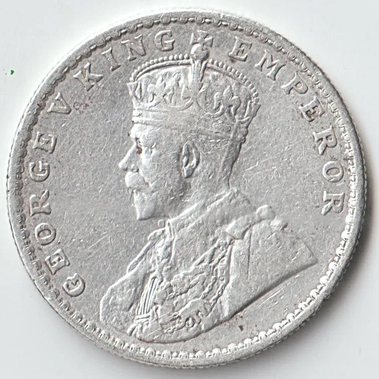 Rare 1916 One Rupee of George V King Emperor Bombay Mint Silver 11.66 Gram British India Coin Same as per shown given