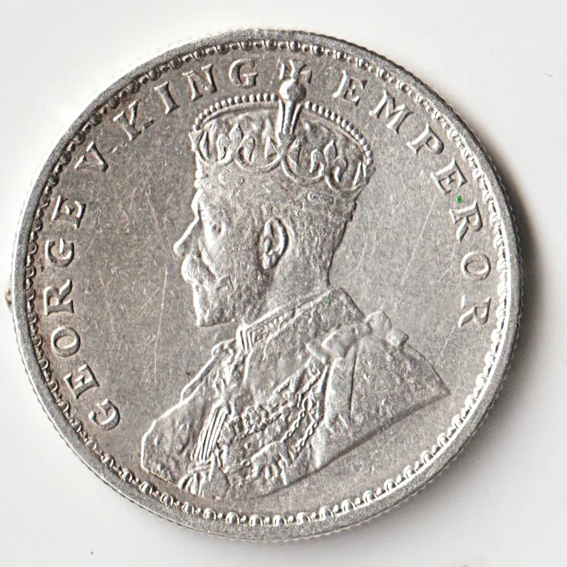 Rare 1915 One Rupee of George V King Emperor Calcutta Mint Silver 11.66 Gram British India Coin Same as per shown given