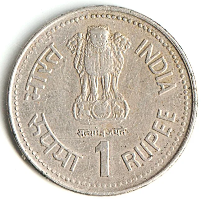 Rare 1 Rupee 1990 Dr Br Ambedkar Centenary Republic of India Hyderabad Mint Coinage India Coin