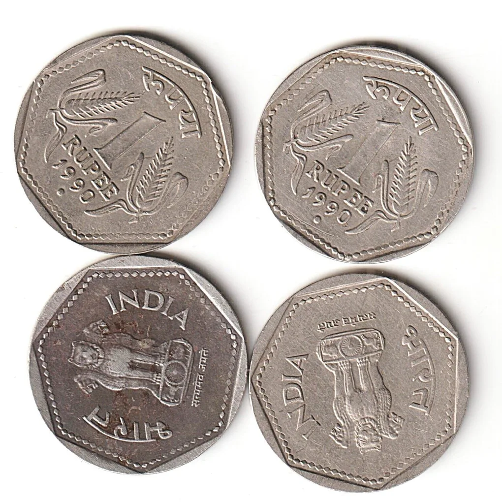 Rare 1 Rupee 1990 Republic India National Integration Noida Mint # A035