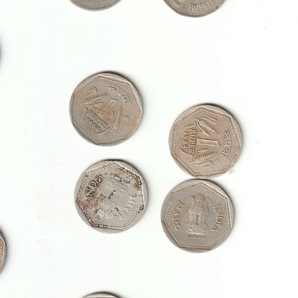 Rare 1 Rupee 1984 Republic of India Bombay Mint Republic India Coinage India Coin