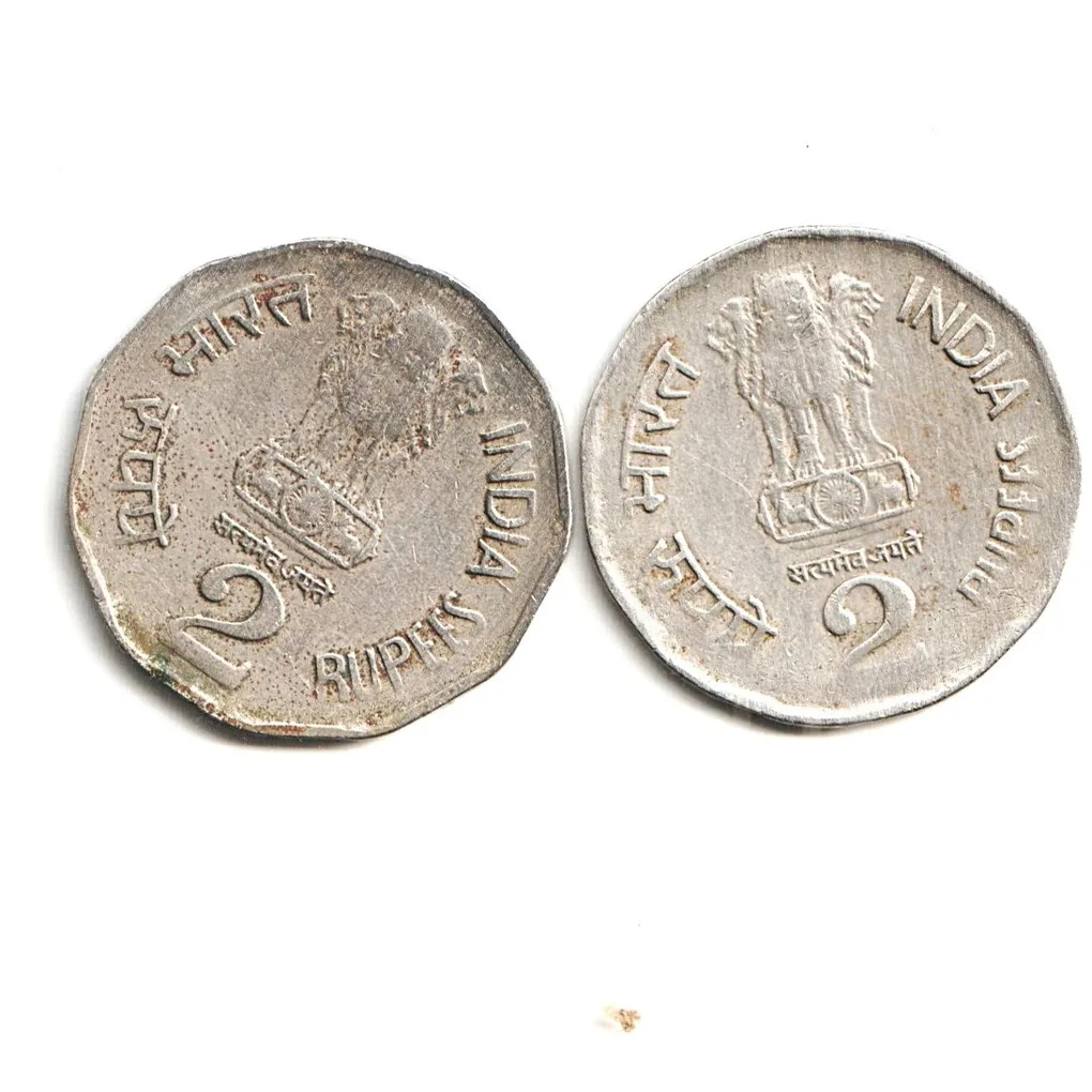 Rare 2 Rupee 1997 Subhas Chandra Bose Centenary Republic of India Calcutta Mint Coinage India Coin