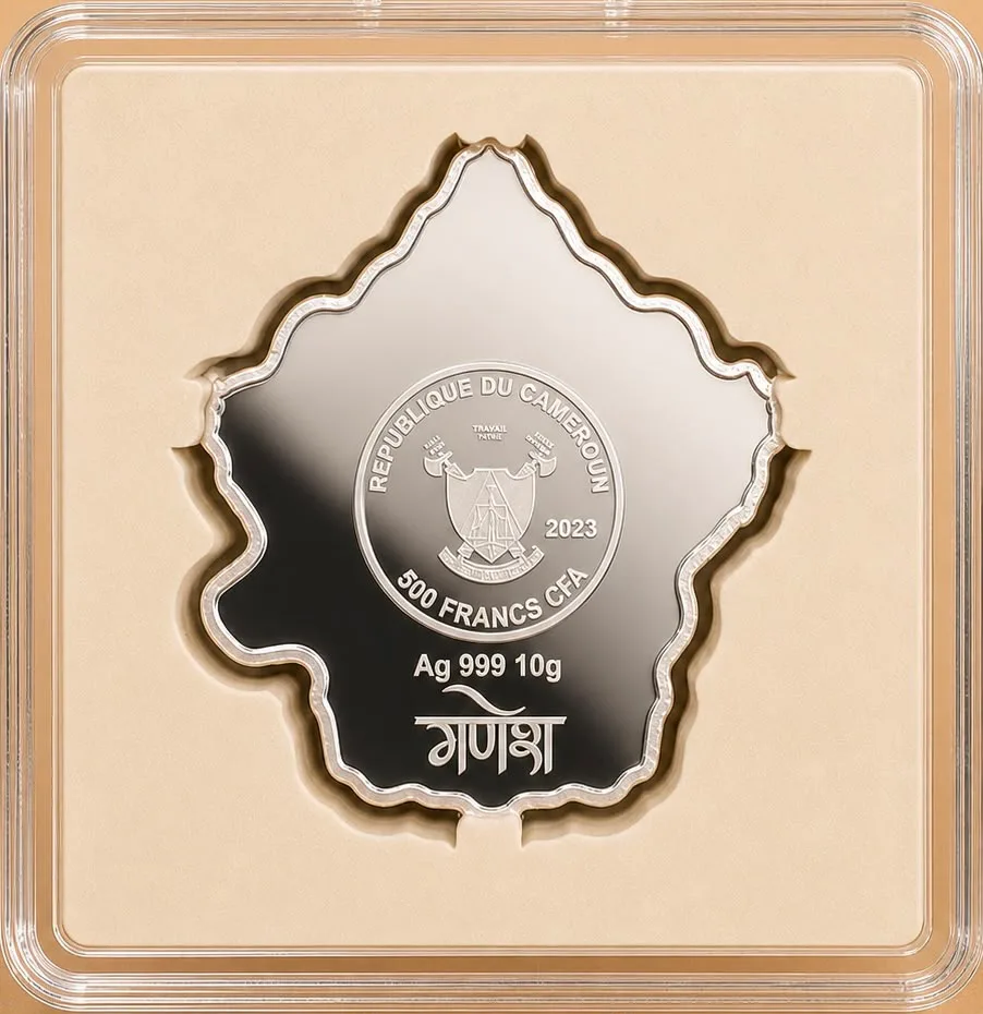 Cameroon 500 Francs 2023 CFA Ganesha (Silver (.999) Weight 10 g) Rare Beautiful Coin Set