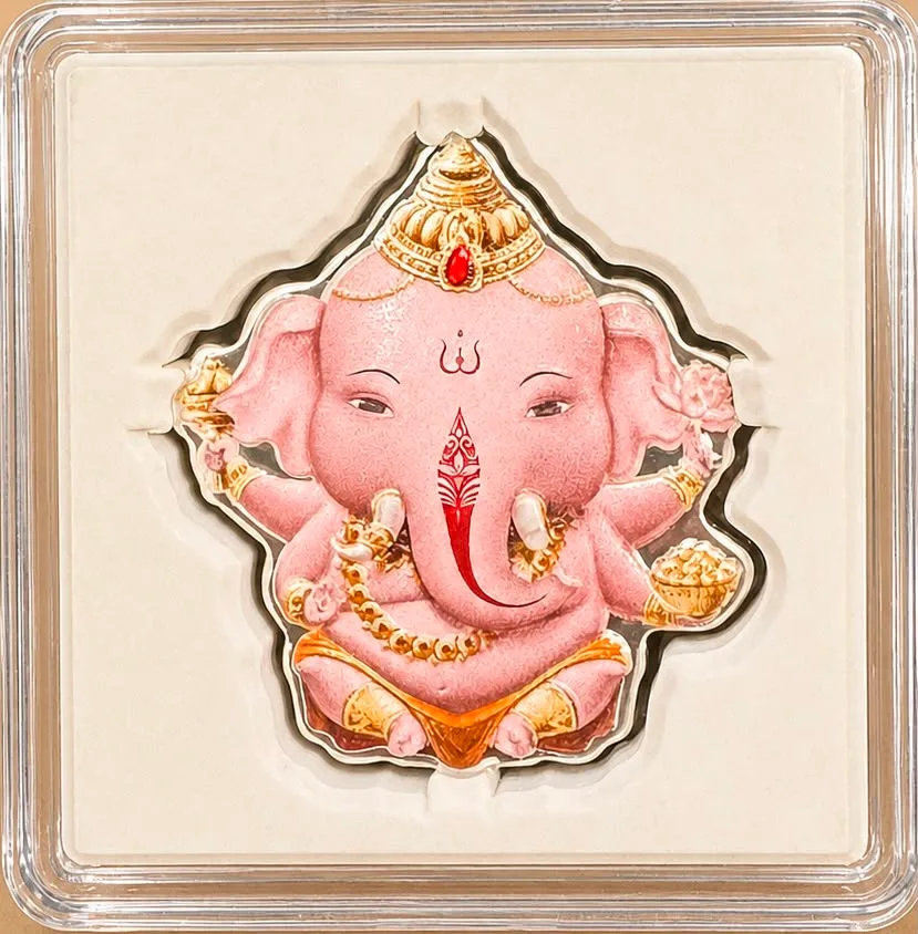 Cameroon 500 Francs 2023 CFA Ganesha (Silver (.999) Weight 10 g) Rare Beautiful Coin Set