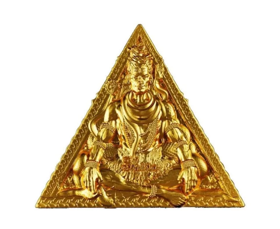 SHIVA Gold Gilded Trimurti Guardians of the Universe 3 Oz Silver Coin 3000 Francs CFA Cameroon 2025