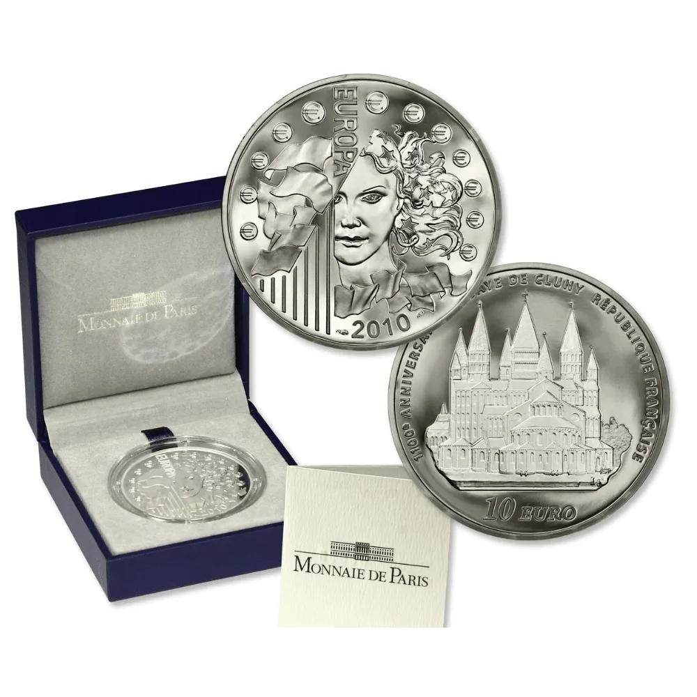 Monnaie De Paris 10 Euro 2010 Europa (Silver Weight 22.2g ) Rare Coin