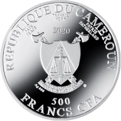 CAMEROON 500 FRANCS RAFAEL SANTI (THE HOLY FAMILY) 2020 (SILVER 17.50 G ) COIN RARE PROOF SET