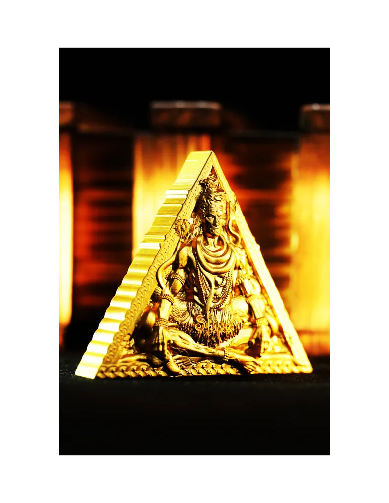 SHIVA Gold Gilded Trimurti Guardians of the Universe 3 Oz Silver Coin 3000 Francs CFA Cameroon 2025