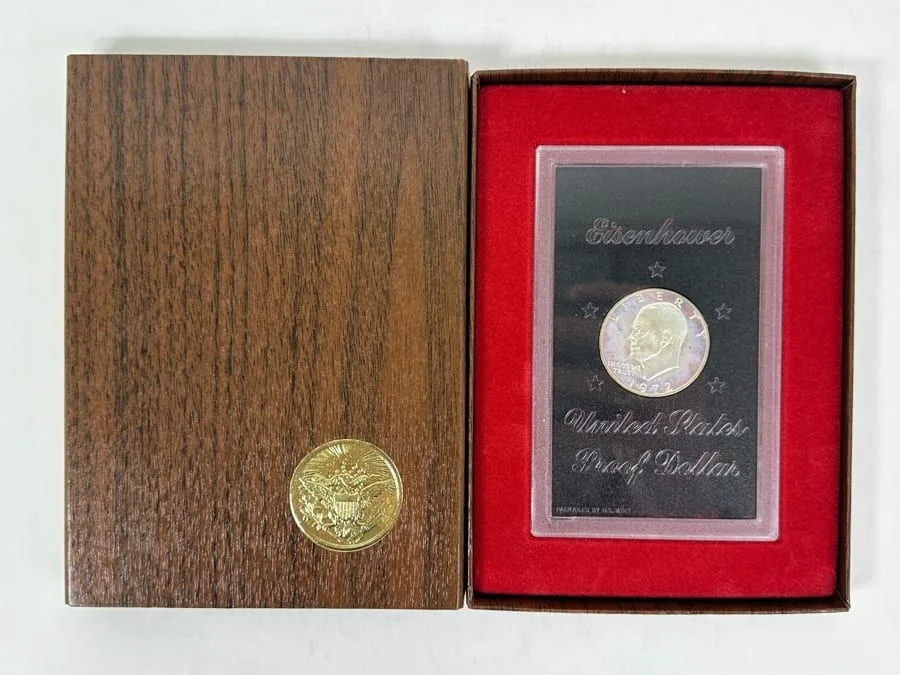 United States 1 Dollar 1972 (Eisenhower Dollar) Proof Silver Dollar Set