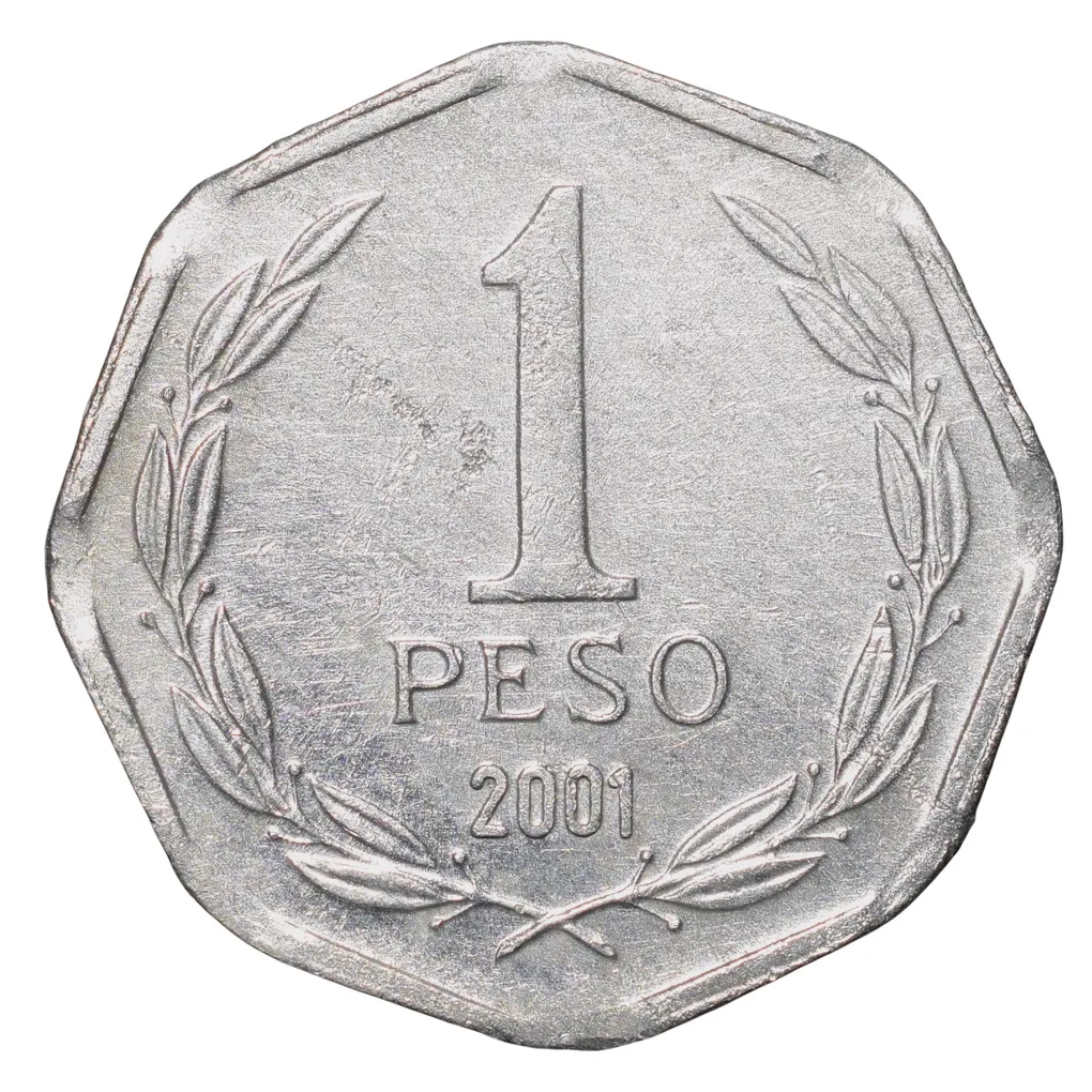 Aluminium 1 Peso of Chile Country (AD 2001)