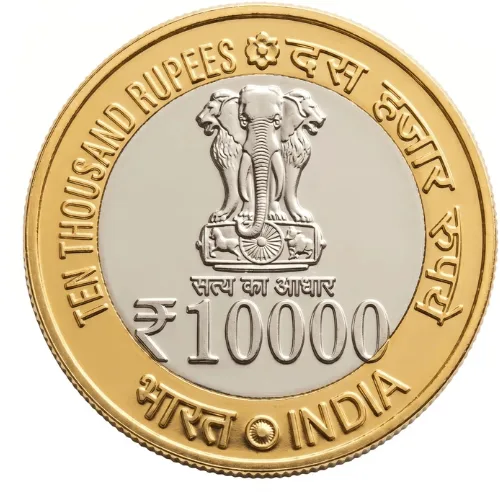 Hanuman 10000 Rupees 2022 Bimetallic Beautiful Medieval Token Coin