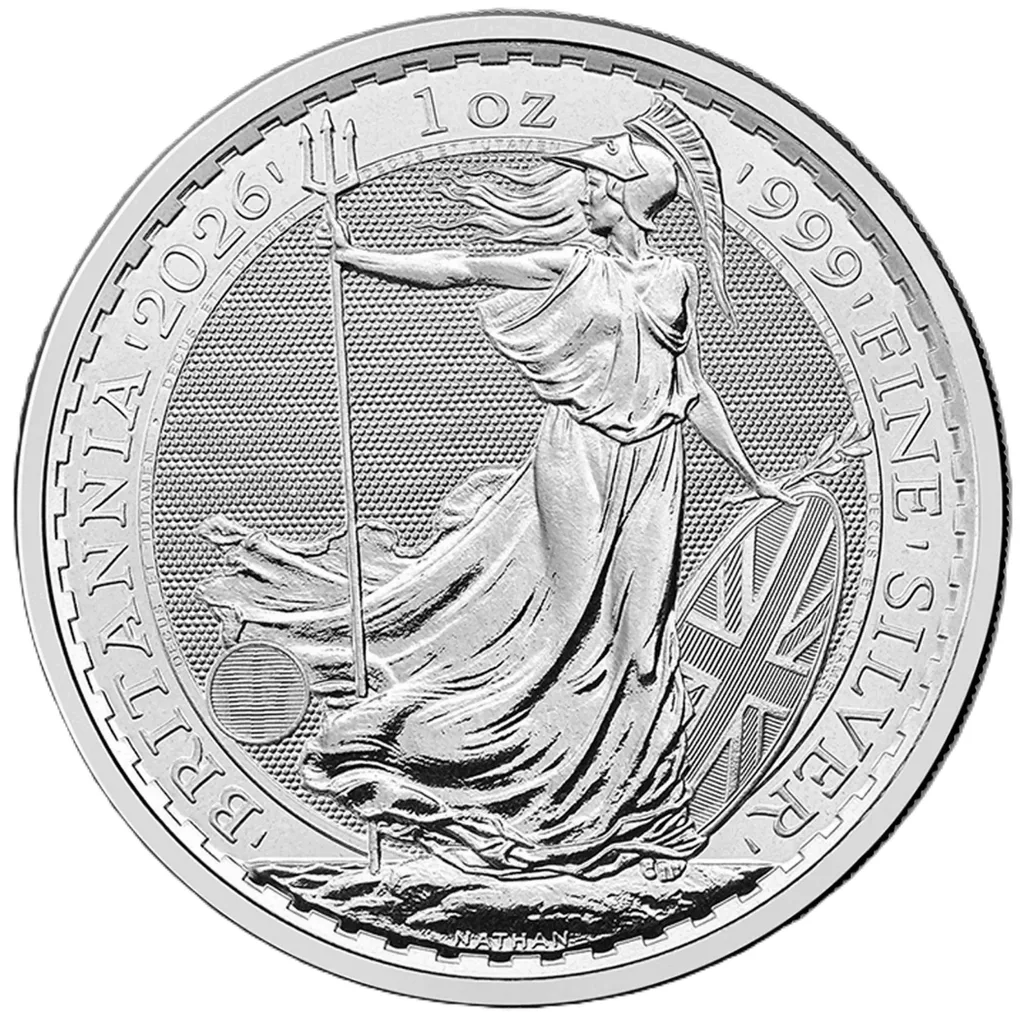 United Kingdom 2 Pounds - (Charles III 1 oz Fine Silver) 2026 Silver (Weight- 31.21 G) Rare Gem Unc Coin #A-1