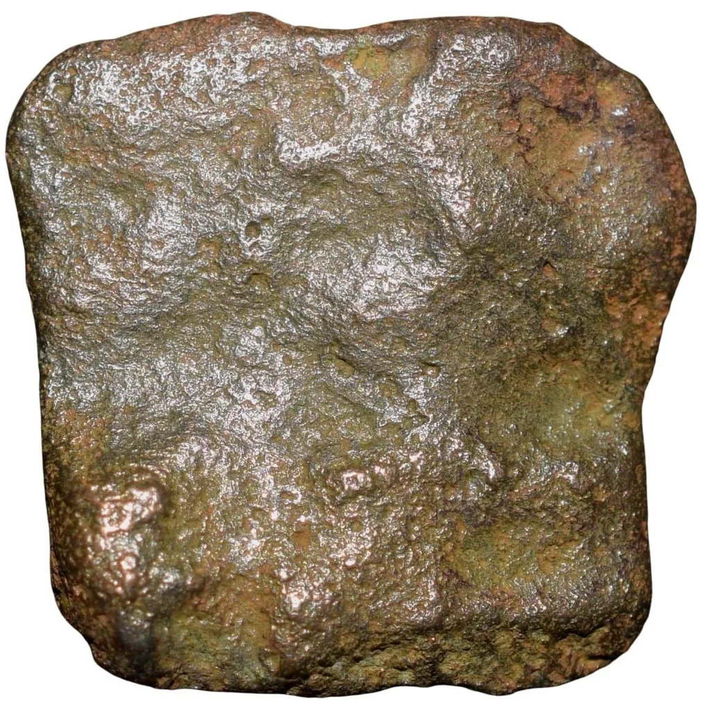 Cast Copper Kakani of Sunga Kingdom Universal(2nd cen BC) Type Multiple symbols