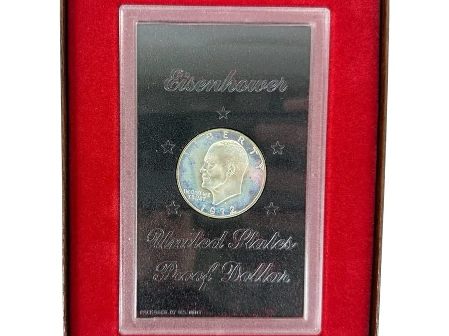 United States 1 Dollar 1972 (Eisenhower Dollar) Proof Silver Dollar Set