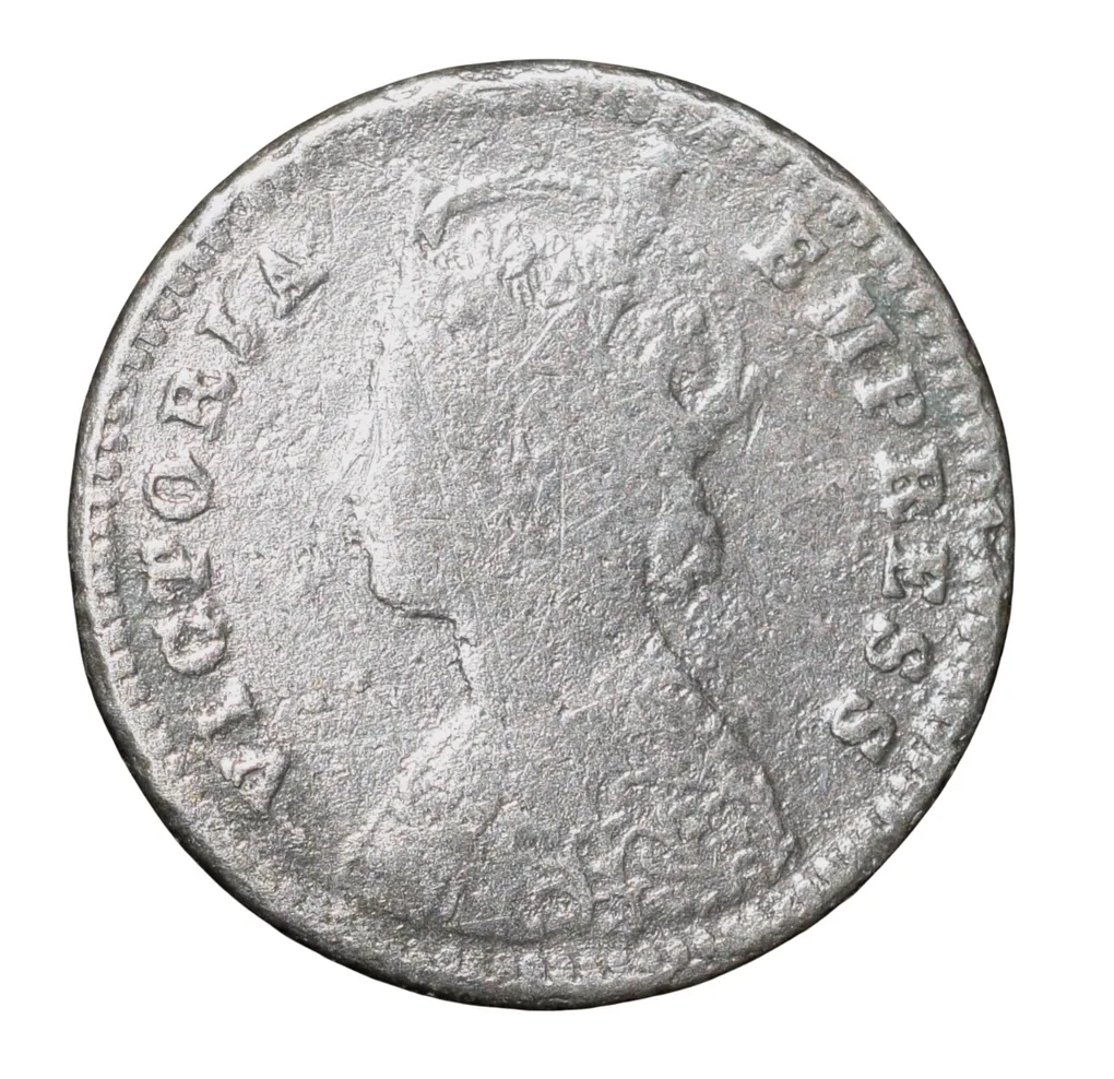 Silver 2 Annas of Victoria Empress (AD 1897)