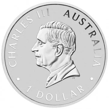 Australian Koala 1 Dollar (Charles III) 2024 1 ounce .999 Fine Silver Gem Unc Coin #A3