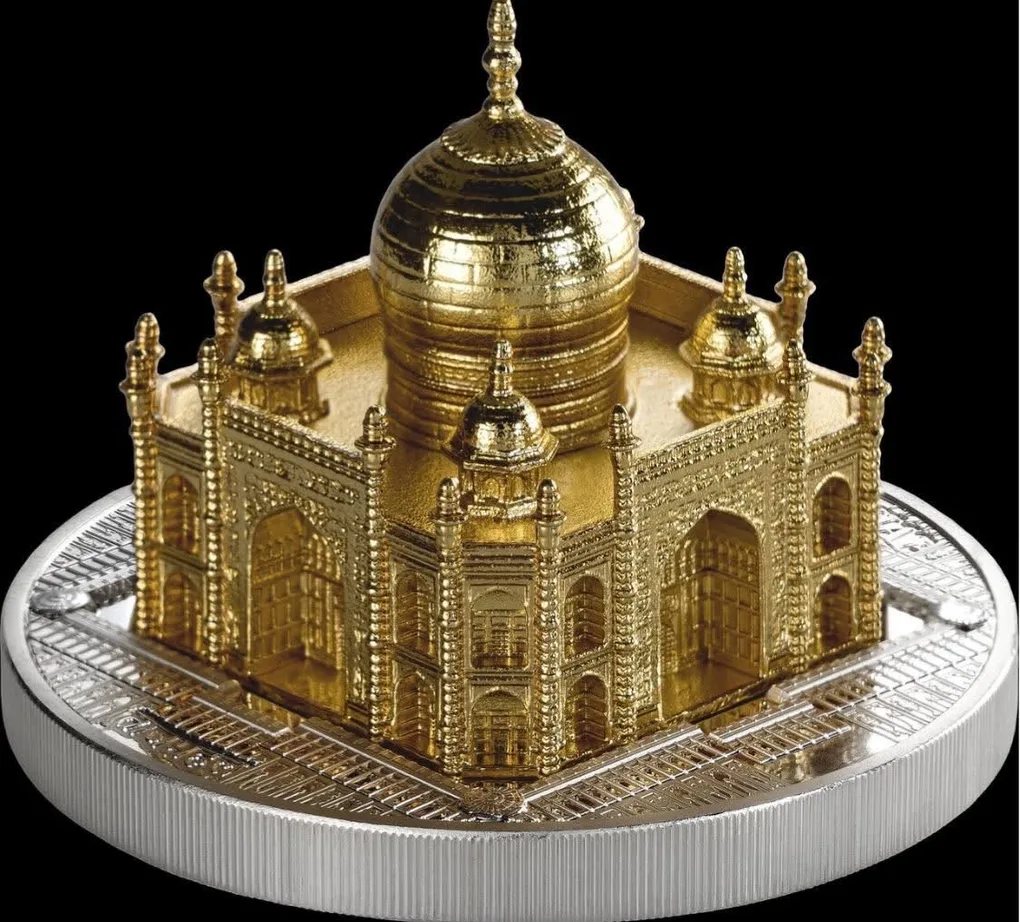 2026 Samoa – 5 Dollars | 93.3 g (3 Oz) | 50 mm | .999 Fine Silver | Proof High Relief | Gold-Plated 3D Sculpture | Box & COA | Limited Mintage: 999
