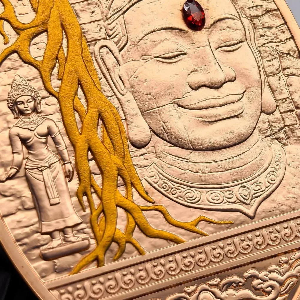 Extremely Rare Item The Smile Of Khmer (2) 1 Ghana Sadi Proof Coin Year 2026 Issued The Republic of Ghana
