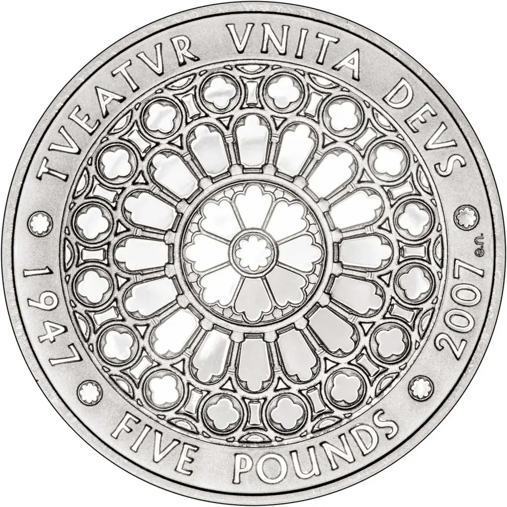 2007 Diamond Wedding Crown, Five Pounds Brilliant Special Issue Royal Mint Proof Set with Beautiful Certificate