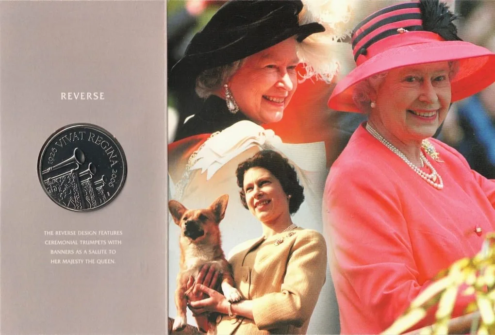 2006 Vivat Regina Her Majesty Queen Elizabeth II 80th Birthday Crown £5 Coin With Beautiful Cover
