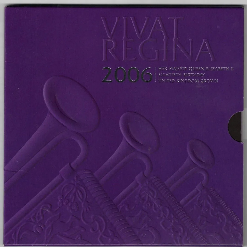 2006 Vivat Regina Her Majesty Queen Elizabeth II 80th Birthday Crown £5 Coin With Beautiful Cover