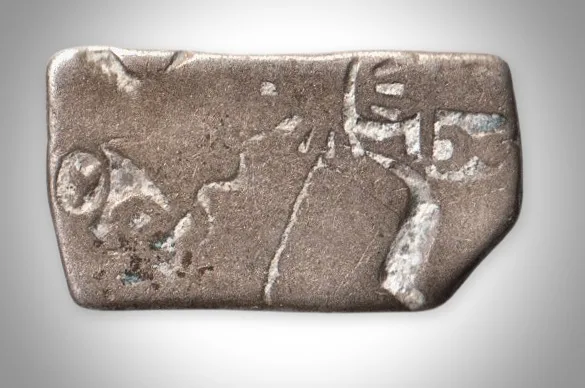Extremely Rare 1 Karshapana Silver Punch Marked Mauryan Empire Coin | India's First Coin of Chandragupt Maurya | Ancient India Magadh Dynasty Collectible Coins # A248