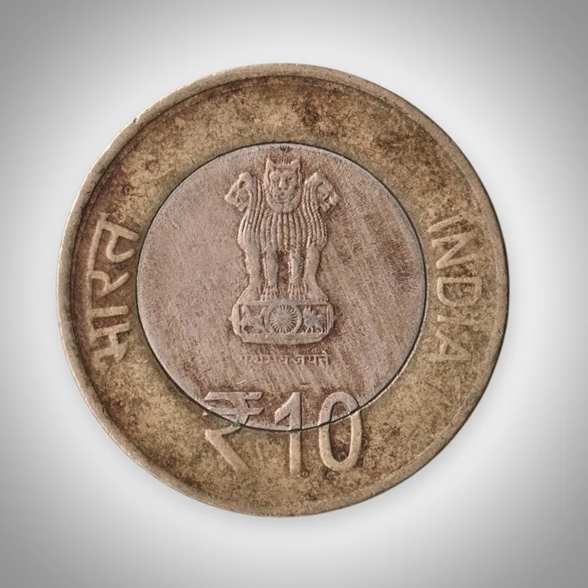 Rare 10 Rupees 475th Birth Anniversary of Maharana Pratap Mumbai Mint Republic India Coin # A404