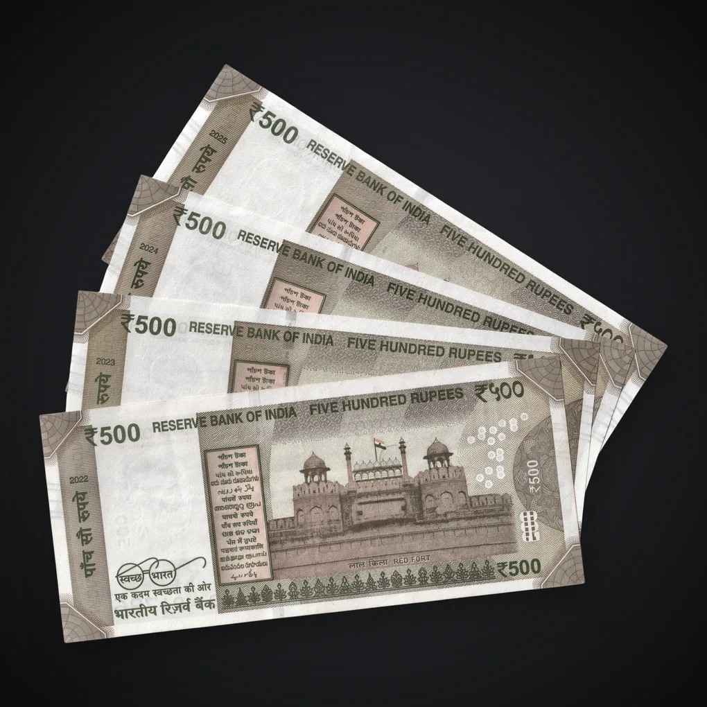 Rare UNC 500 Rupees Ending 786 Fancy Number Single Note Given Randomly From any Year 2022-2025 Republic India Note # A485