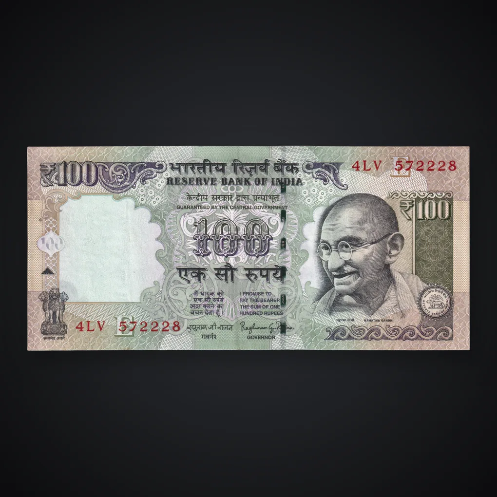 Rare 100 Rupees 2014 Mahatma Gandhi Series Raghuram Rajan Republic India Note # A488