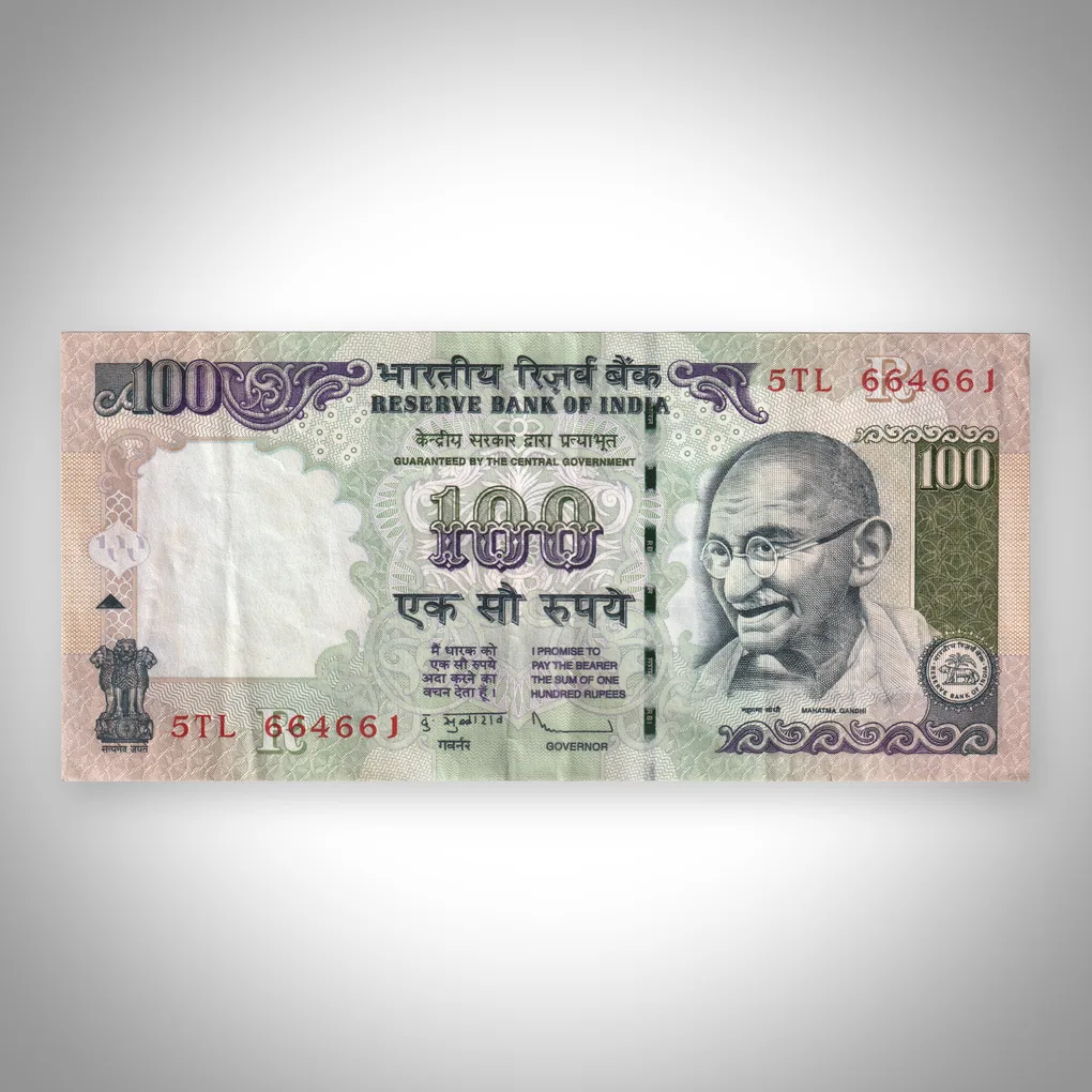Rare 100 Rupees 2011 Mahatma Gandhi Series D Subbarao Reserve Bank of India Republic India Note # A507