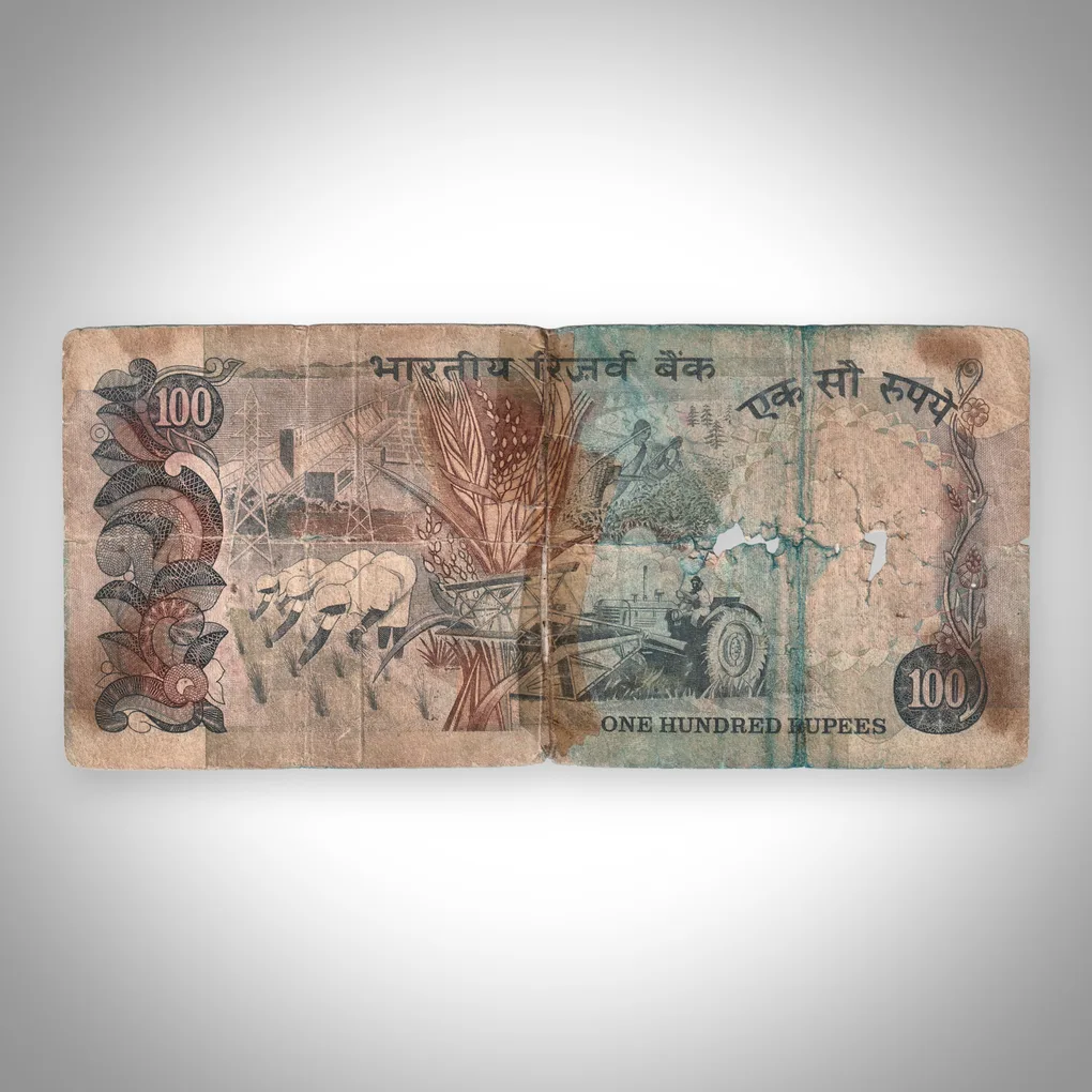 Extremely Rare 100 Rupees M Narasimham Signature Reserve Bank of India Republic India Tape Note # A510