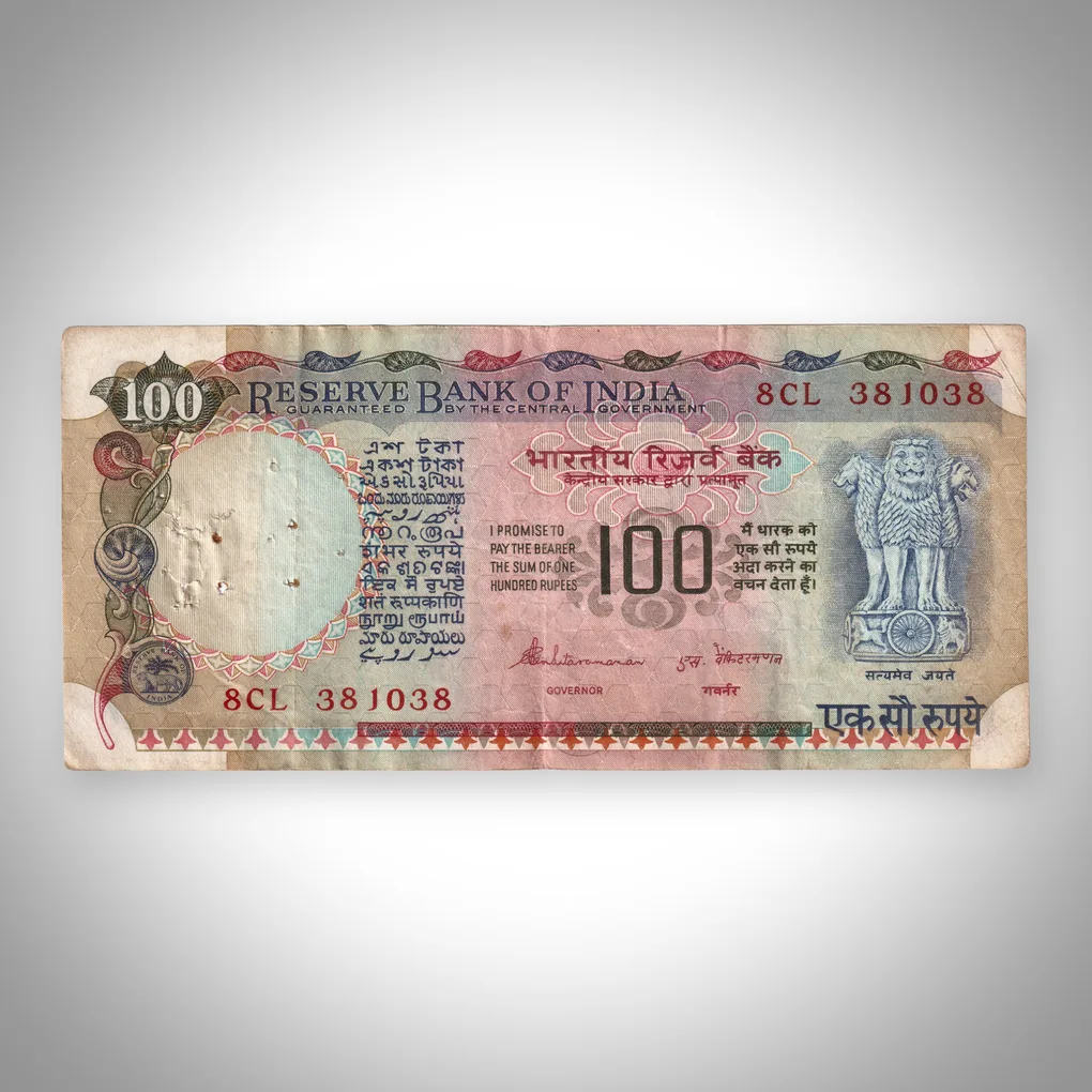 Rare 100 Rupees S Venkitaramanan Signature Agriculture Series Republic India Note # A511