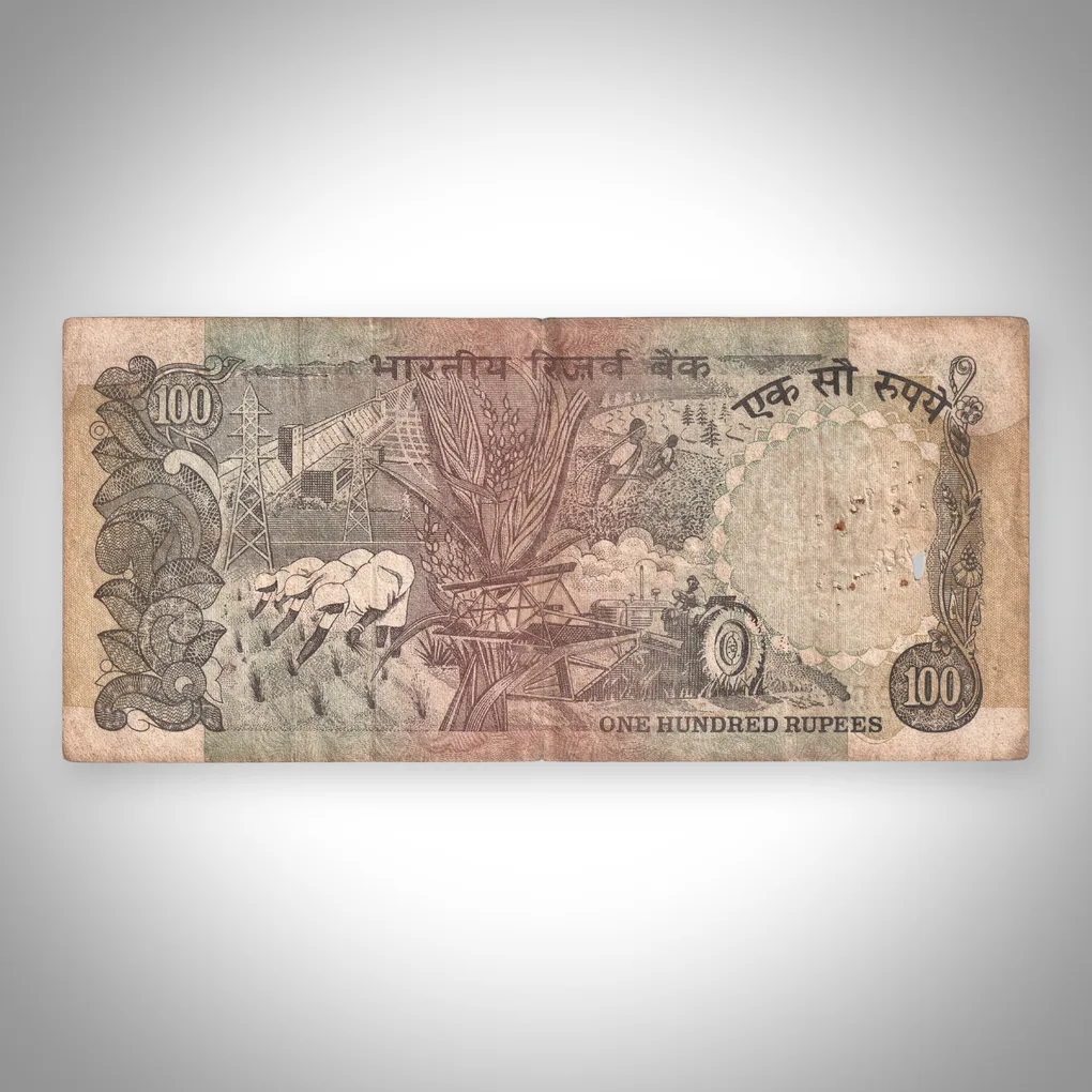Rare 100 Rupees C Rangarajan Signature Agriculture Series Republic India Note # A513