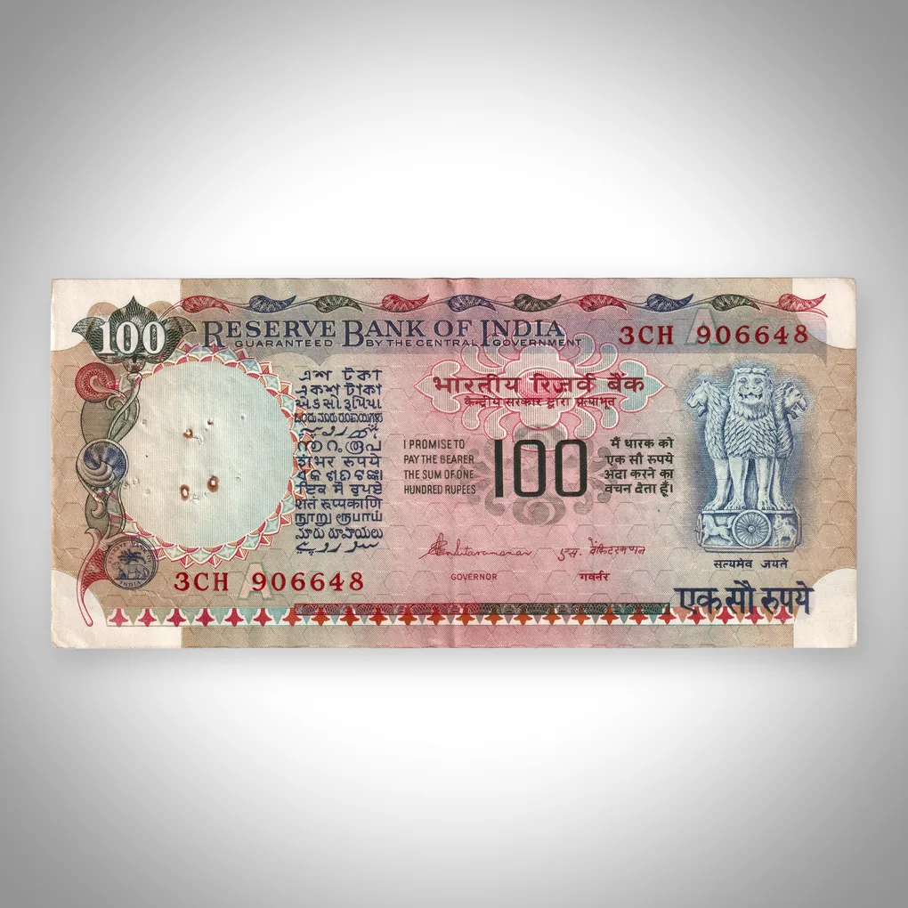 Rare 100 Rupees S Venkitaramanan Signature Agriculture Series Republic India Note # A514