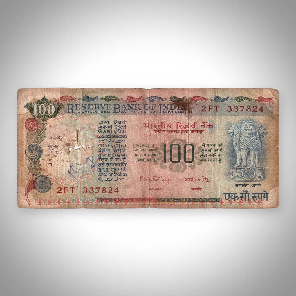 Rare 100 Rupees Manmohan Singh Signature Agriculture Series Reserve Bank of India Republic India Note # A516