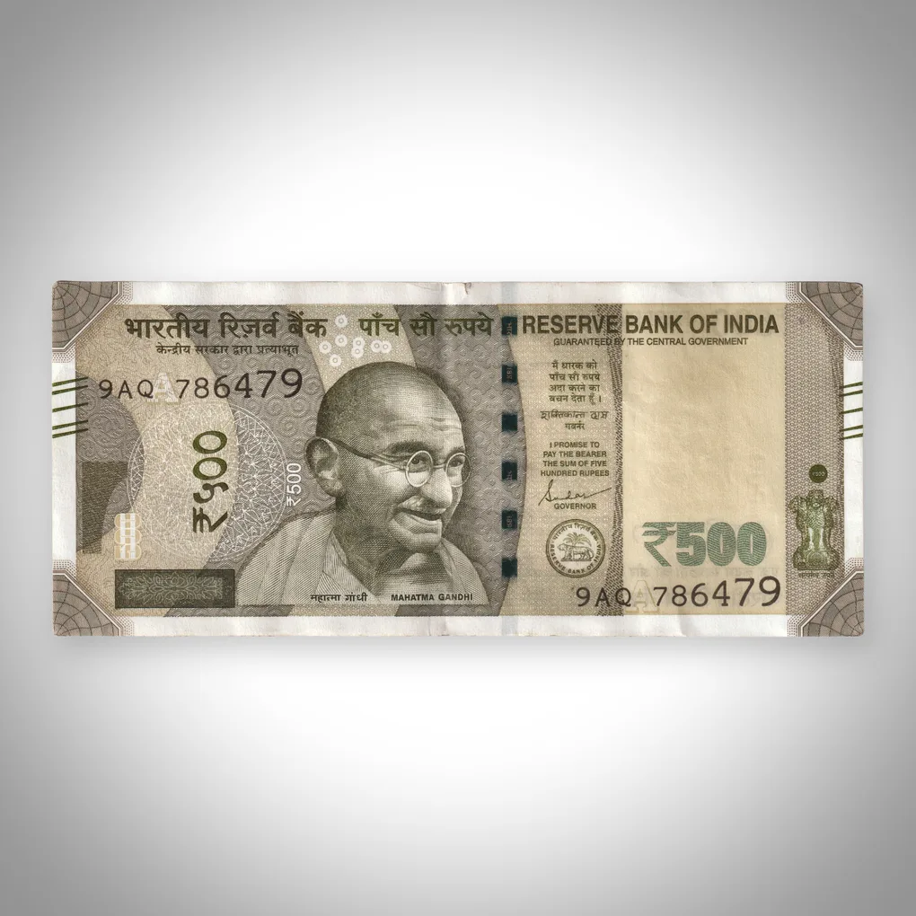 786 Starting Rare Islamic Number Bank Note 500 Rupees 2020 Mahatma Gandhi New Series Red Fort Shaktikanta Das Republic India Note # A556
