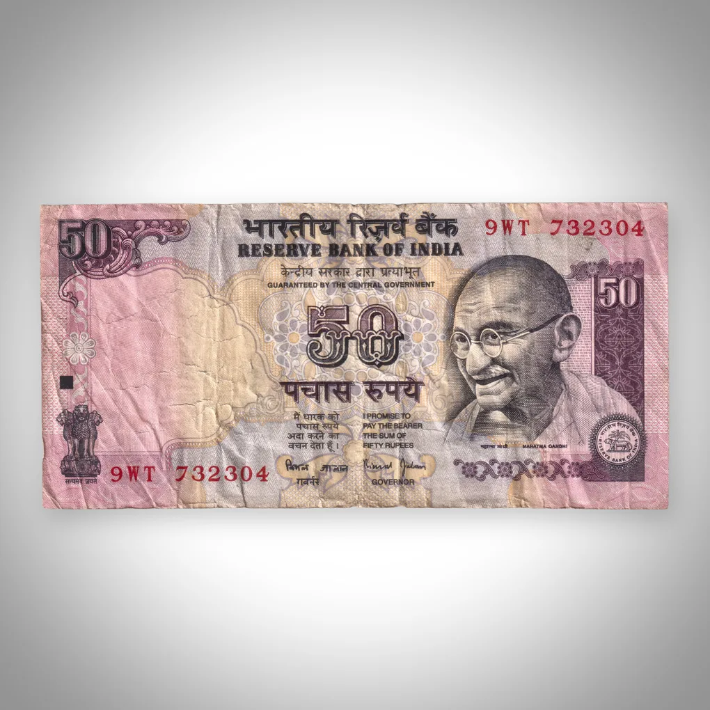 Rare 50 Rupee Mahatma Gandhi Series Bimal Jalan Signature Republic India Note # A558