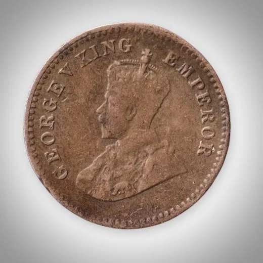Rare 1/12 Anna 1912 King George V Calcutta Mint British India Coin # A600