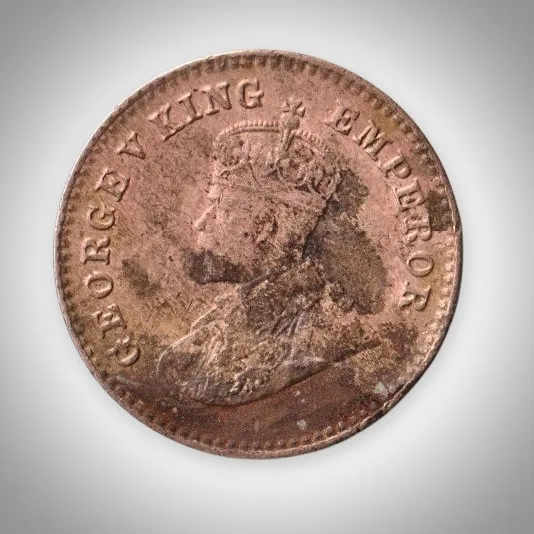 Rare 1/12 Anna 1926 King George V Bombay Mint British India Coin # A611