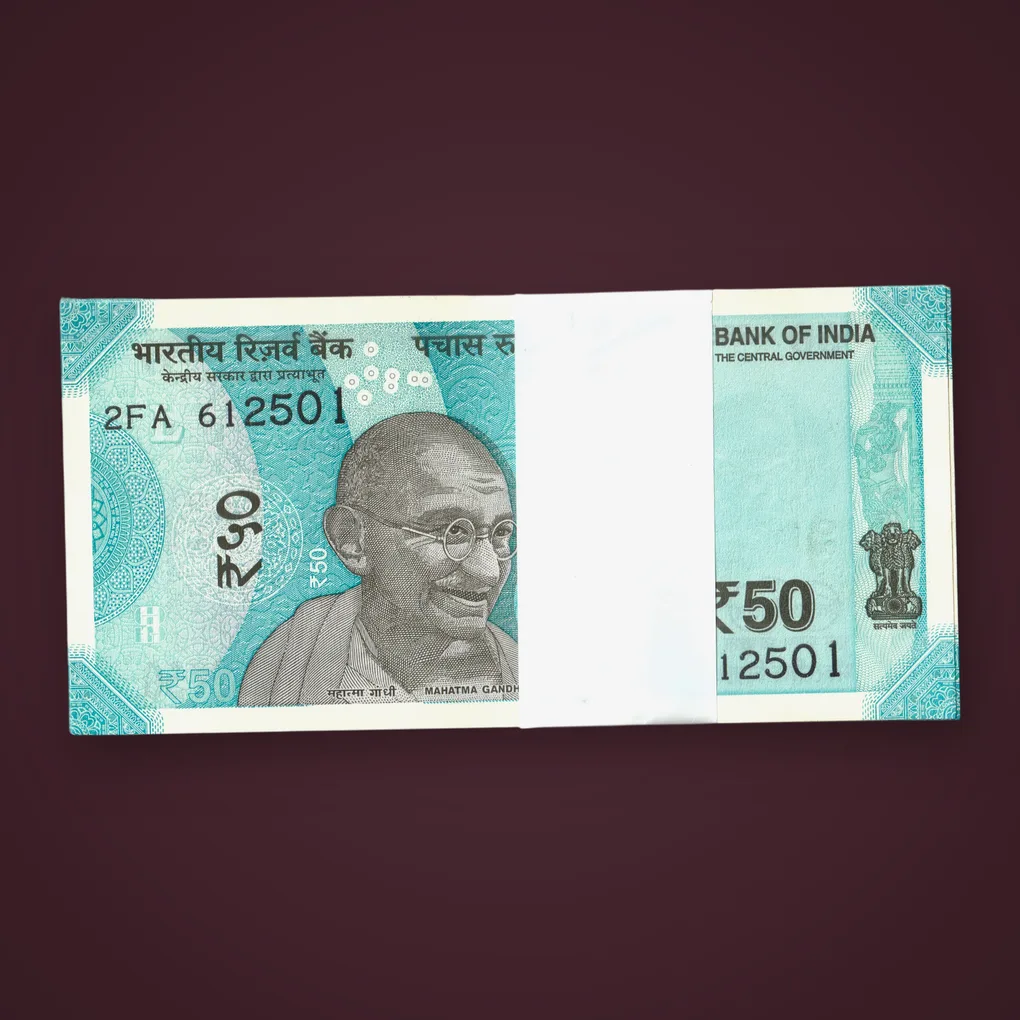 Rare 50 Rupees 2026 Complete Serial Packet Signed by Sanjay Malhotra Mahatma Gandhi New Series Hampi 2FA Prefix Bundle Republic India Note # A670