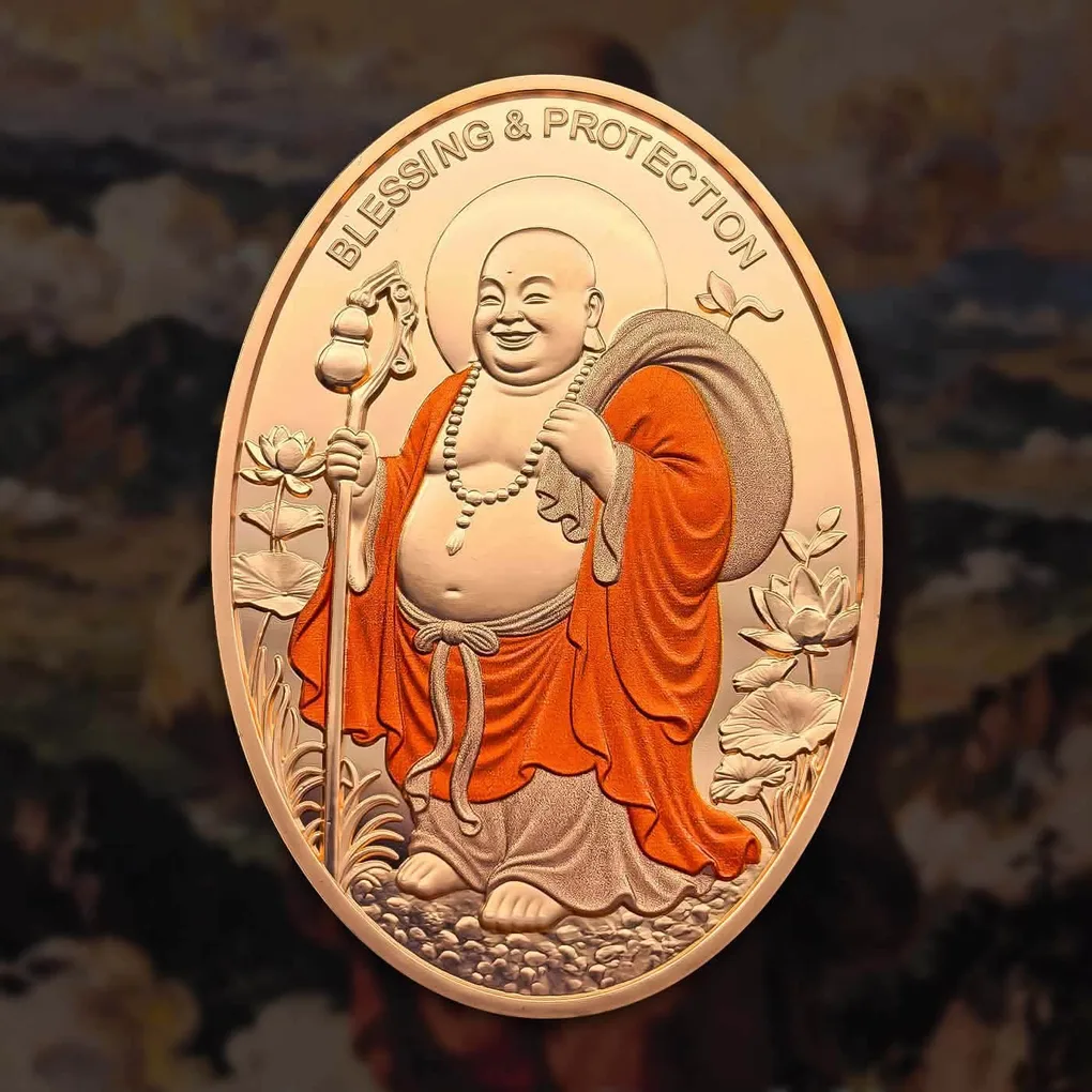 Republic of Ghana Maitreya Buddha 1 Cedi Year 2026 Proof Coin Issued Unique and Rare