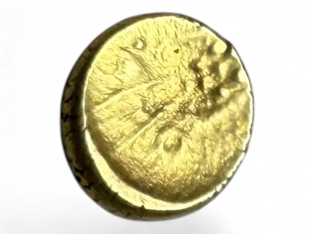 Gold Fanam South India Ganesh Motif Issue Very Unique and Rare Issue