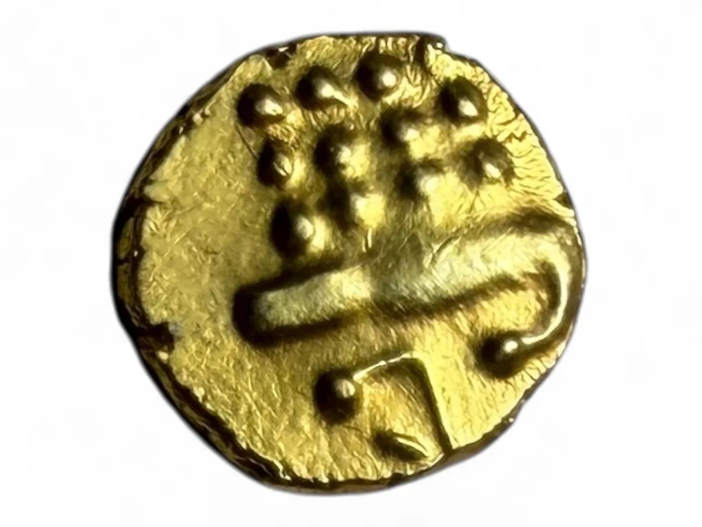 Gold Fanam South India Ganesh Motif Issue Very Unique and Rare Issue