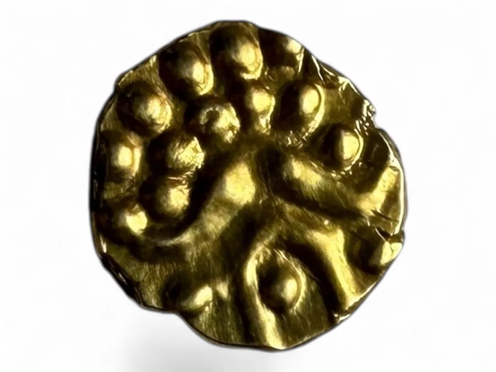 Gold Fanam South India Ganesh Motif Issue Very Unique and Rare Issue