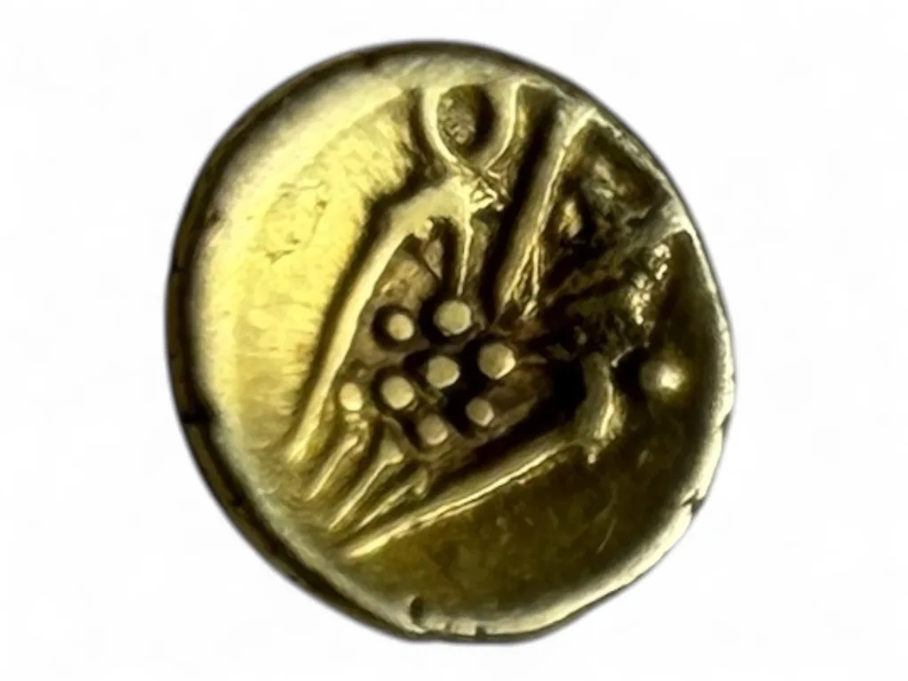 Gold Fanam South India Ganesh Motif Issue Very Unique and Rare Issue