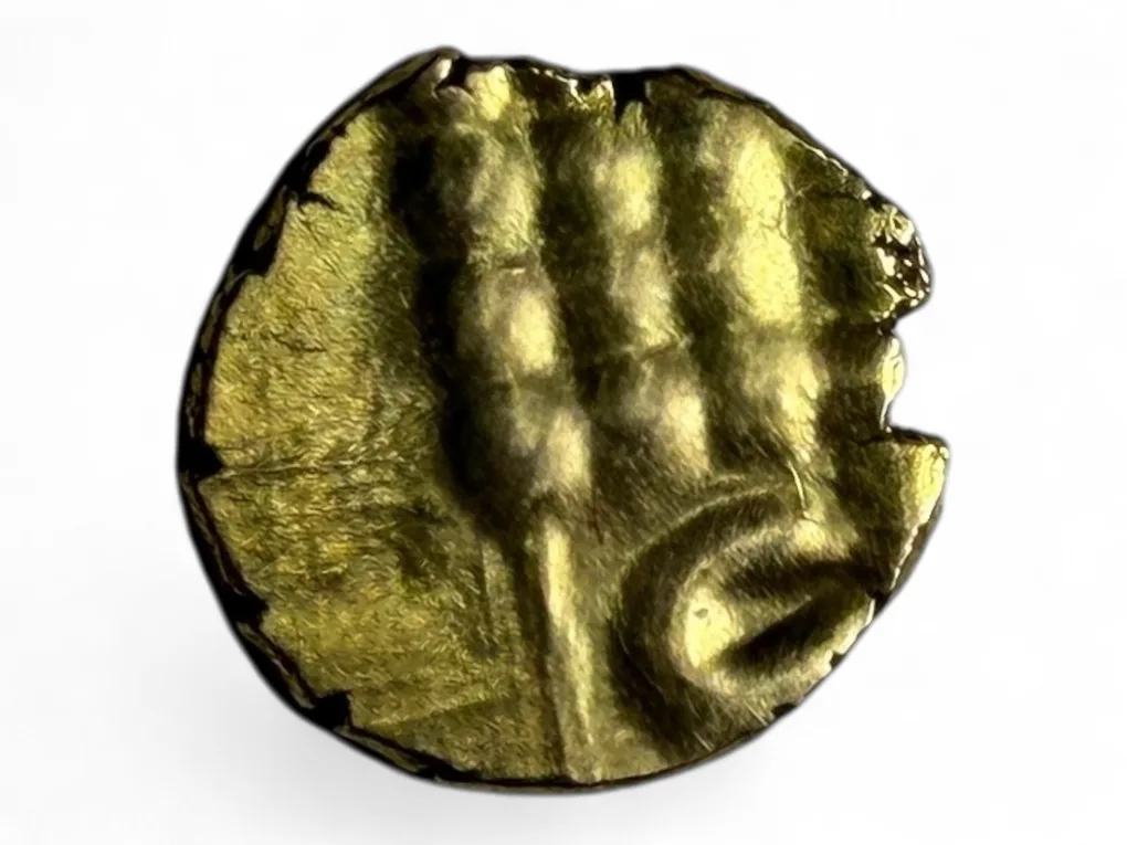 Gold Fanam South India Ganesh Motif Issue Very Unique and Rare Issue