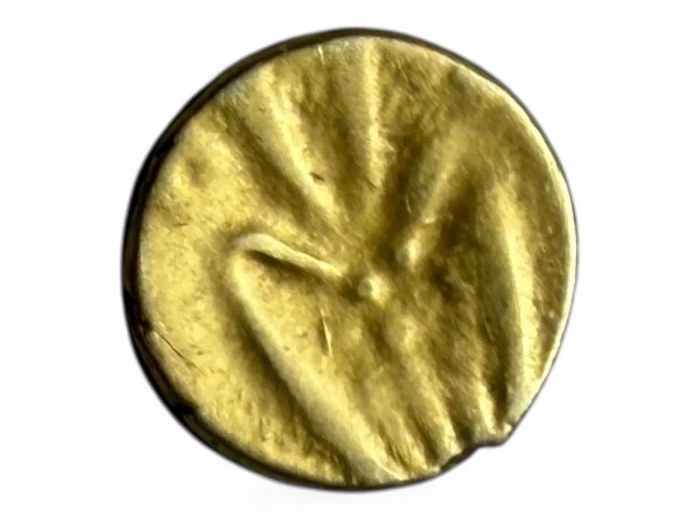 Gold Fanam South India Ganesh Motif Issue Very Unique and Rare Issue