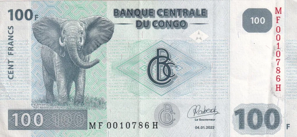 Congo 100 Francs Rare Note With Ending 786 Fancy Number